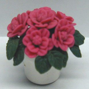 Dollhouse Miniature Pink Roses